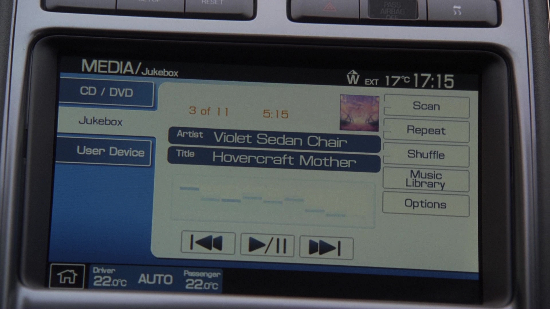 S2E22: Walternate listening to "Hovercraft Mother"
